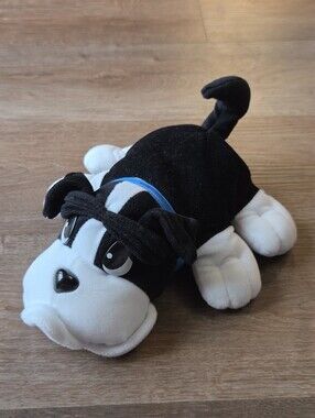 Vintage Pound Puppy 2000 Black & White BULLDOG Plush Stuffed Animal Toy